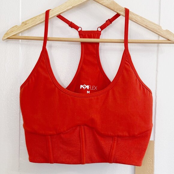 POPFLEX CAYENNE SET - Pirouette Skort, Plie Corset Crop, Flexy Crop Top NWT - Picture 11 of 16